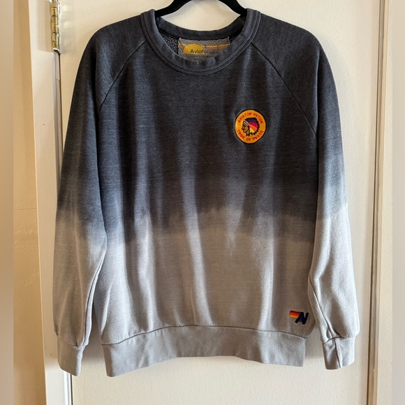 Aviator Nation Tops - Aviator Nation Tribe of Peace Ombre Pullover